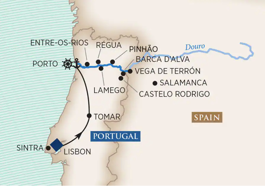 Christmas Markets Cruise Map